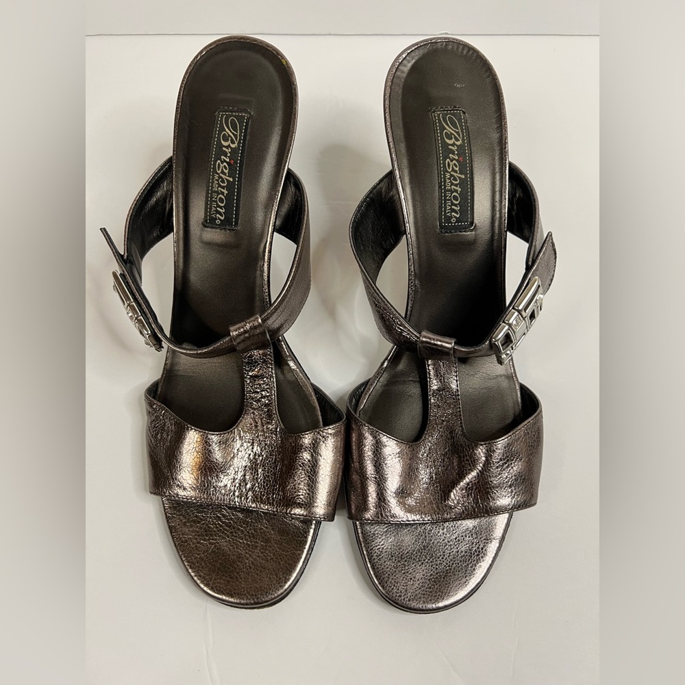 Brighton Rouge Metallic Heels
